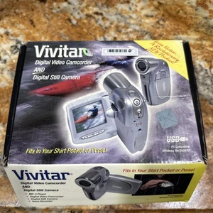 Vivitar DVR-310 MPEG4 Digital Video Camera Silver Never Used - Picture 1 of 8