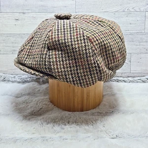 Flat Cap Hat Wool Tweed PEAKY BLINDERS GATSBY NEWSBOY 8 PANEL Driving Hawkins 7 - Picture 1 of 10