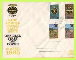 K.U.T. 1965 East African Safari Rally set First Day Cover, Nairobi - Picture 1 of 1