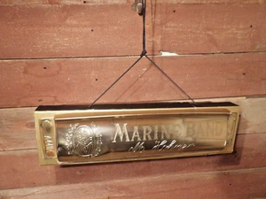 Vintage M Hohner Marine Band Harmonica Sign Store Display Harmonica - Picture 1 of 14