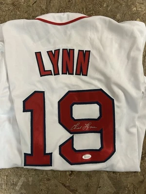 FRED LYNN SIGNED AUTOGRAPHED AUTO JERSEY JSA COA BOSTON RED SOX - Image 1 of 4