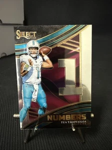 TUA TAGOVAILOA 2023 Panini Select NUMBERS Insert #NMB-TTA Miami Dolphins - Picture 1 of 2