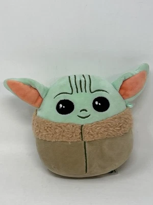 SQUISHMALLOWS Plush Stuffed Toy Baby Yoda The Child 5 Inches - Image 1 of 4