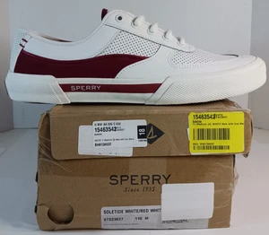 Sperry Soletide Weiß Turnschuhe Schuhe Herren Größe 11 - Bild 1 von 9
