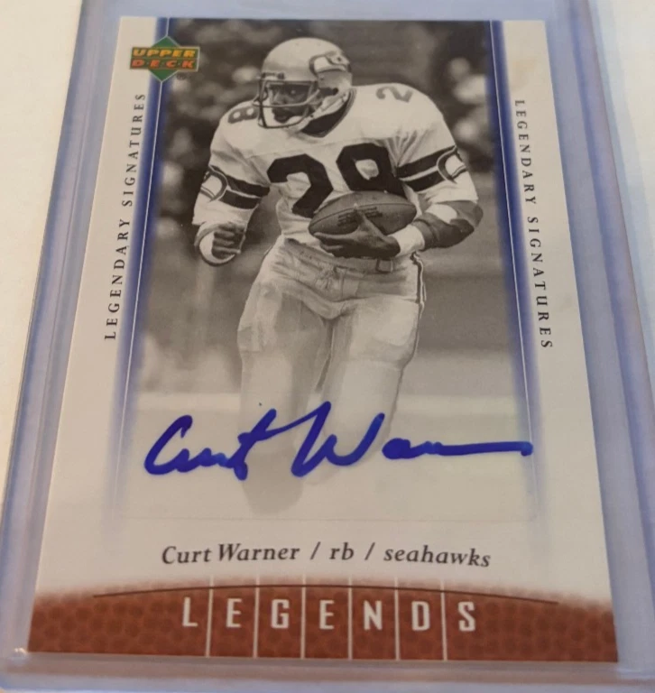 2006 Upper Deck Legends Legendary Signatures Auto Curt Warner #84 - Image 1 of 1