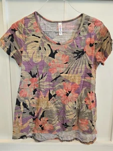 LuLaRoe Classic T - Imprimé floral tropical Luau - Taille L - Photo 1/4