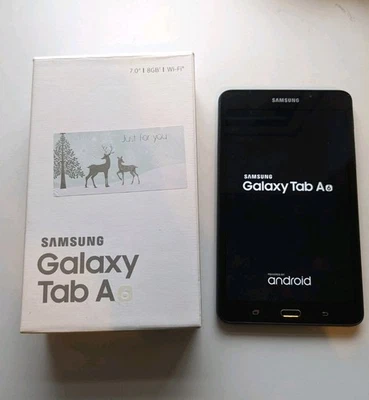 Samsung Galaxy Tab A in black - SM-T280 - 8GB WiFi tablet - working - Image 1 of 4