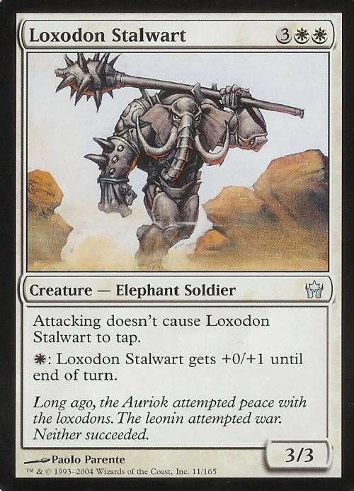 Loxodon Stalwart -Foil Medium Play MTG Fifth Dawn - Image 1 of 1