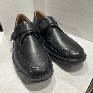 Dr. Comfort Shoes Men's 10M Black Frank Leather Loafer Dress Diabetic Orthopedic - Picture 1 of 10