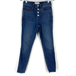 Jean Everlane The Vintage ajustado botón mosca azul talla 26 tobillo nuevo sin etiquetas - Imagen 1 de 7