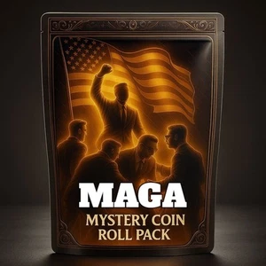 MAGA Mystery Coin Roll Pack – Trump Edition | Gold Bills, Copper Rounds USA - Picture 1 of 12
