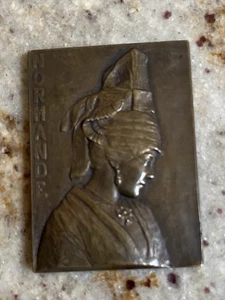 Frankreich NORMANDE Bronzemedaille von Ernest Robert-Merignac 2,5”x 1 7/8”Antik - Bild 1 von 9