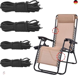 Gummiband für Liegestuhl,4 Stück Universal Elastische Schnur für Sonnenliege, Sc - Bild 1 von 7