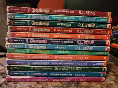 Goosebumps R.L. Stine Lot of 13 Paperbacks 1990s Original  - Image 1 of 4