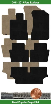 Juego de alfombrillas Lloyd Custom Ultimat para Ford Explorer 2011-2019 (5 piezas) #LWX Foto 1 de 4