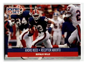 1991 Pro Set Spanish - #15 - Andre Reed - Buffalo Bills - Picture 1 of 2