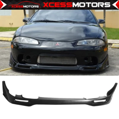 Fit 97-99 Mitsubishi Eclipse JDM Sport Style Front Bumper Lip Spoiler Unpainted Foto 1 de 4
