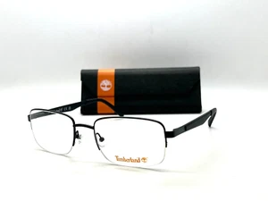 Timberland Eyeglasses TB 1787 002 MATTE BLACK 56-20-145MM STAINLESS STEEL /CASE - Picture 1 of 3
