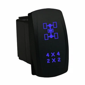 Interruptor basculante láser 4x4 2x2 6B79B doble led AZUL 12V ATV UTV todoterreno SPST - Imagen 1 de 1