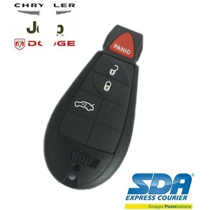 GUSCIO COVER CHIAVE CON LAMA TELECOMANDO PER CHRYSLER JEEP CHEROKEE 3TASTI PANIC - Foto 1 di 3