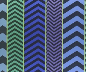 Indupala ~ COBALT Colorway ~ Designers Guild Chevron Fabric By HALF Yard - Picture 1 of 3