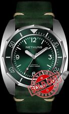 *** Nethuns Lava Green Dive 500 Automatic Watch Green Bezel/Green Dial (New) ***