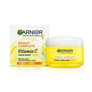 Garnier Bright Complete Vitamin C Serum Cream Spot Reduction & UV Protection 45g - Picture 1 of 8