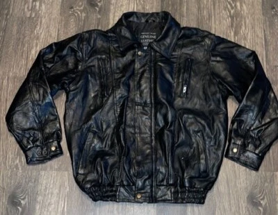 Chaqueta Maxam Italiana Diseño Mosaico Genuino Grano Superior Piel de Cordero Cuero Talla: L Foto 1 de 4