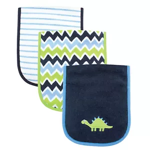 Luvable Friends Cotton Burp Cloths with Fiber Filling 3pk, Dinosaur, One Size - Picture 1 of 1