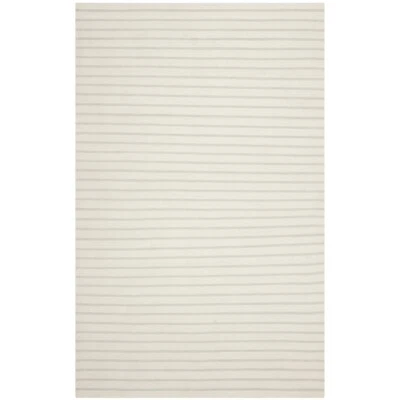 SAFAVIEH Dhurries Collection DHU313D Handwoven White Rug - Image 1 of 4