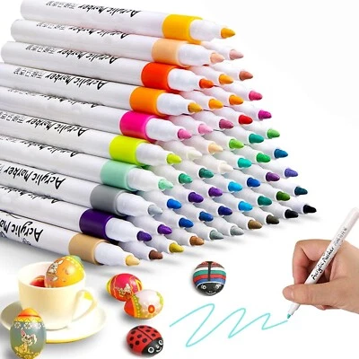 MARKENLOS 36 Farben Acrylstifte Für Steine Wasserfest Acrylstifte Marker Stifte Permanent