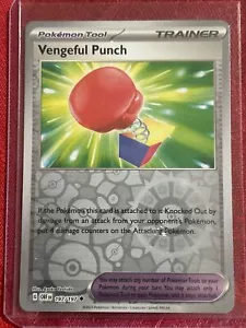 Vengeful Punch 197/197 - Pokemon TCG Obsidian Flames Rev Holo - Near MINT - Picture 1 of 7