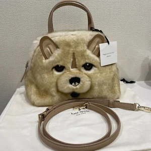Kate Spade Hundehandtasche mit Kunstfell 🐕 CHOW CHOW / Shiba Inu Style - selten & süß! - Bild 1 von 24