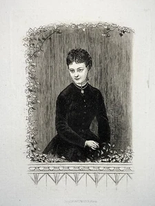 FEMME PORTRAIT Eau Forte GRAVURE Cadart Luce XIX° - Bild 1 von 2