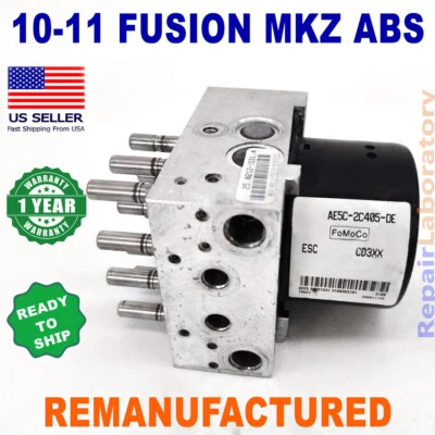 ✅Reconstruido✅ AE5C-2C405-DE 2010-2011 Ford Fusion Lincoln MKZ ABS Unidad hidráulica HCU Foto 1 de 2