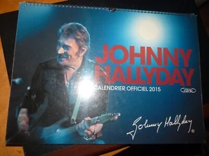 NEUF!! CALENDRIER OFFICIEL 2015 "JOHNNY HALLYDAY" grand format - Picture 1 of 2