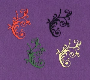 FLOURISH # 14 die cuts scrapbook cards - Imagen 1 de 1