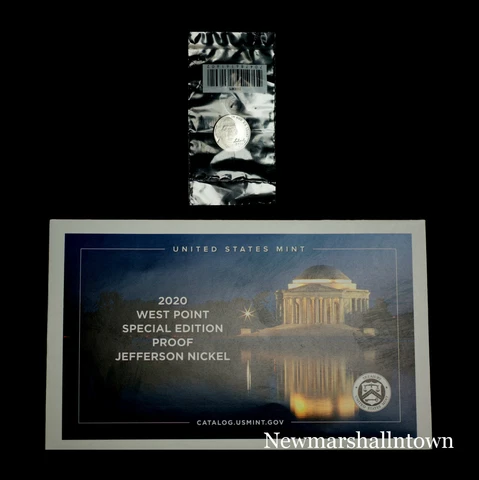 2020 W Jefferson Proof from Mint Proof Set in Original Plastic with Envelope Cover