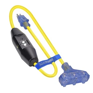 CP 3 ft 12/3 SJTW, 3-Outlet Extra Heavy Duty Outdoor Extension Cord, CP10070 - Picture 1 of 11