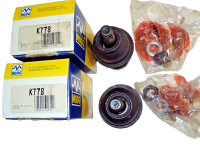 1960-1998 Chrysler Dodge Plymouth NORS верхний шаровой шарнир пара Moog K-778, США - Изображение 1 из 2