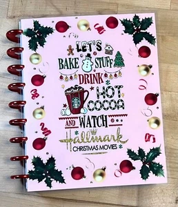 "Let's Bake & Watch Hallmark Xmas Movies" Cover Set 4 use w/ the Happy Planner- - Picture 1 of 4