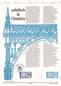 Philatelistisches Dokument 1. Tag: 10 1996 - Kathedrale von Chambéry - Bild 1 von 1