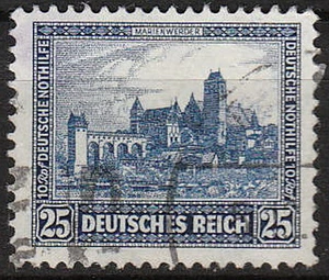 Stamp Germany Reich Mi 452 Sc B36 1930 Marienwerder Castle Cathedral Church Used - Picture 1 of 1