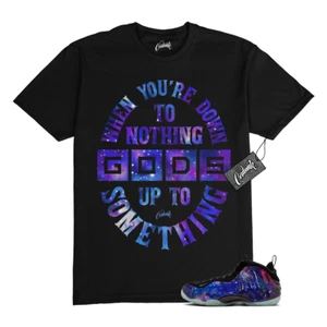 Galaxy Foamposite One Zoom Rookie Obsidian Black Anthracite T Shirt Match DTN - Picture 1 of 1