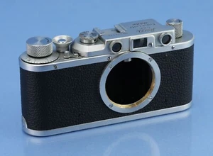 LEICA LEITZ II (MODEL D) LYKAN RANGEFINDER CAMERA BODY. RARE SILVER CHROME NICE - Picture 1 of 6