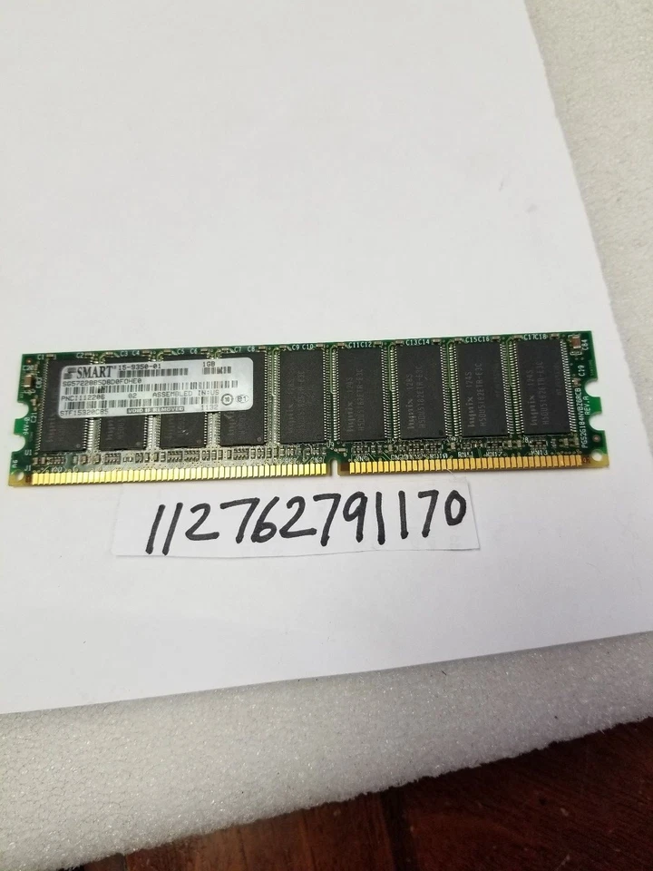1GB DIMM DDR1 DDR PC3200E  PC 3200E DDR1400  400MHZ 400 184PIN ECC UNBUFFERED - Image 1 of 1
