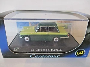 Cararama  251 1:43  TRIUMPH HERALD  Two Ton Green  All good boxed model - Picture 1 of 6