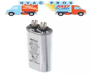 OEM Rheem Ruud Protech Oval Run Capacitor 10 uf 370 VAC 43-100496-12 43-20847-09 - Picture 1 of 2