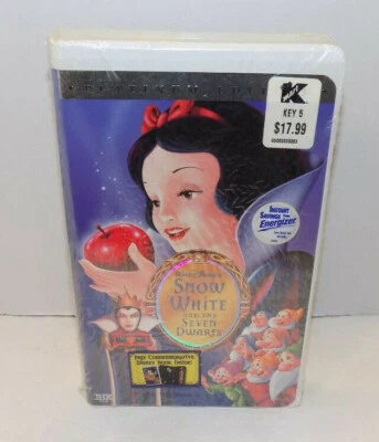 Walt Disney's Snow White And The Seven Dwarfs Platinum Edition VHS New Sealed - Image 1 of 3