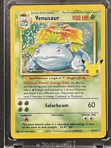 Pokemon -Venusaur 100HP 15/102 HOLO - 25th Anniversary Classic - Picture 1 of 3